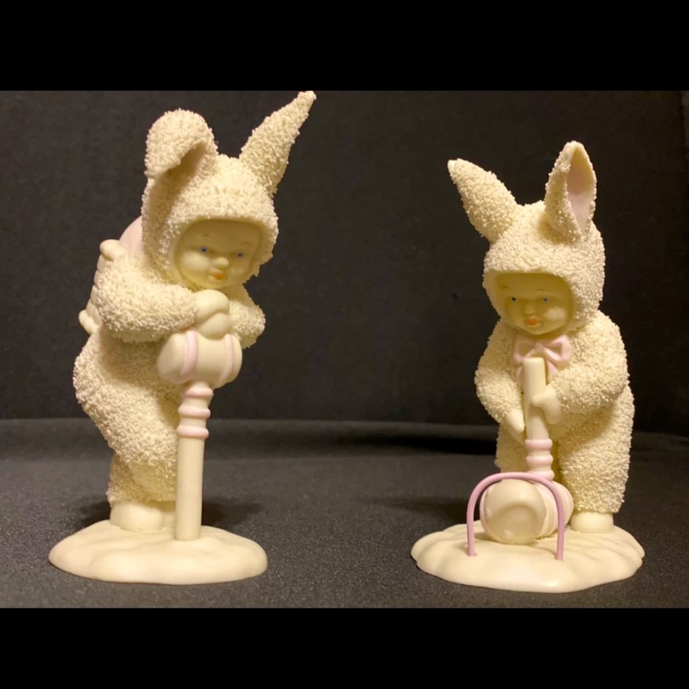 Department 56 Snowbabies EASY DOES IT Croquet